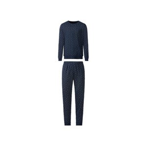 LIVERGY Pánské pyžamo (XL (56/58), vzorovaná navy modrá)