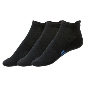 CRIVIT Pánské krátké ponožky, 3 páry (adult#Žádný údaj#male, 39-40, černá)
