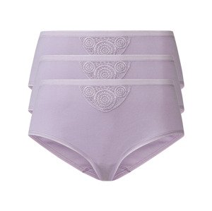 esmara® Dámské kalhotky, 3 kusy (S (36/38), lila fialová)
