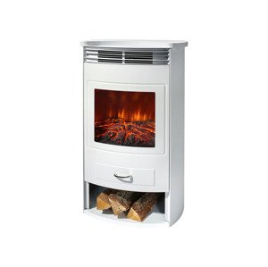 Silvercrest® Elektrický krb s úložným prostorem SEK 1900 A1 (bílá)
