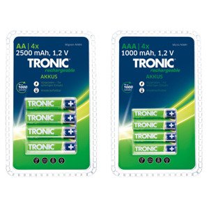 TRONIC® Nabíjecí baterie Ready 2 Use, 4 kusy