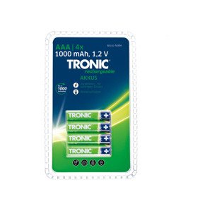 TRONIC® Nabíjecí baterie Ready 2 Use, 4 kusy (AAA – mikrotužková)