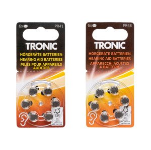 TRONIC® Knoflíkové baterie do naslouchadel, 6 ku