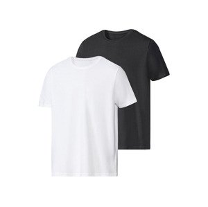 PARKSIDE® Pánské triko, 2 kusy (adult#male#ne, M (48/50), bílá/černá)