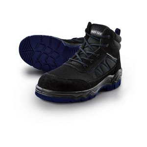 PARKSIDE® Pánská kožená bezpečnostní obuv S3 (adult#male, 41, černá/modrá)