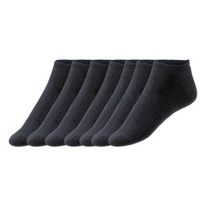 LIVERGY Pánské nízké termo ponožky s BIO bavlnou (39/42, černá)