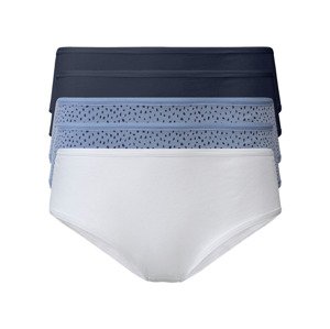 esmara® Dámské kalhotky XXL, 5 kusů (adult#female#ne#pants, XXL (52/54), námořnická modrá / světle modrá / bílá )