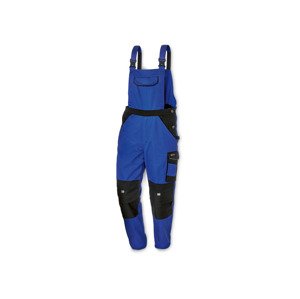 PARKSIDE PERFORMANCE® Pánské pracovní kalhoty s laclem (adult#male, 52, modrá/černá)