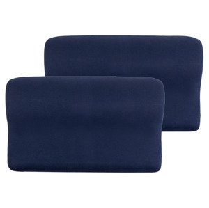 LIVARNO home Žerzejové potahy na polštáře pro podporu (tmavě modrá)