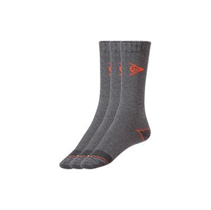 DUNLOP Pánské pracovní ponožky, 3 páry (39/42, antracitová)