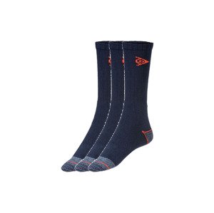 DUNLOP Pánské pracovní ponožky, 3 páry (39/42, námořnická modrá)