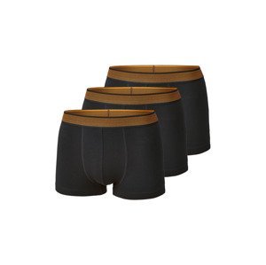 LIVERGY Pánské boxerky, 3 kusy (6/L, černá)