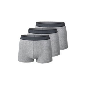 LIVERGY® Pánské boxerky, 3 kusy (4/S, šedá)