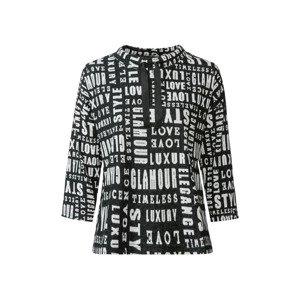 esmara® Dámské triko (adult#female#ne, XL (48/50), černá/bílá)