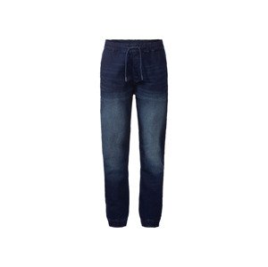 LIVERGY® Pánské džínové kalhoty "Jogger" (adult#male#ne, 46, modrá)