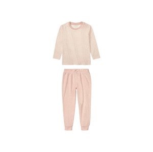 lupilu® Dívčí froté pyžamo (110/116, pruhy)