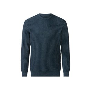 LIVERGY® Pánský svetr (adult#male, L (52/54), navy modrá/zelená)