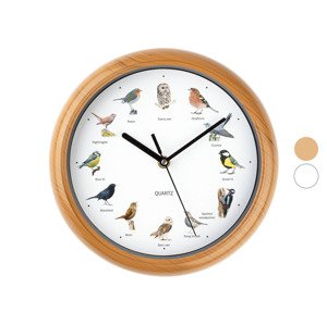 EASYmaxx Nástěnné hodiny s ptačími hlasy, Ø 25 cm