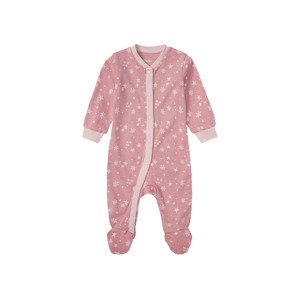 lupilu® Dívčí overal na spaní s BIO bavlnou (baby/infant#female#ne, 50, světle růžová)