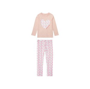 lupilu® Dívčí pyžamo s BIO bavlnou (98/104, světle růžová)