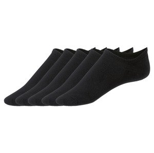 esmara® Dámské nízké ponožky s BIO bavlnou, 5 pá (adult#female, 39/42, černá)