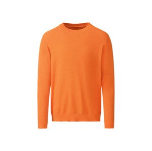 LIVERGY® Pánský úpletový svetr (adult#male, L (52/54), oranžová)