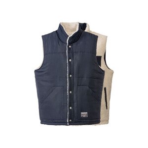 LIVERGY® Pánská oboustranná vesta (adult#male#ne, XL (56/58), navy modrá )