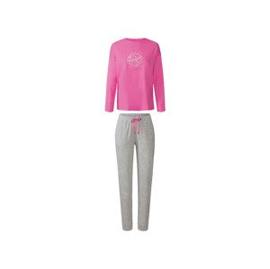 esmara® Dámské pyžamo (adult#female, S (36/38), růžová/šedá)